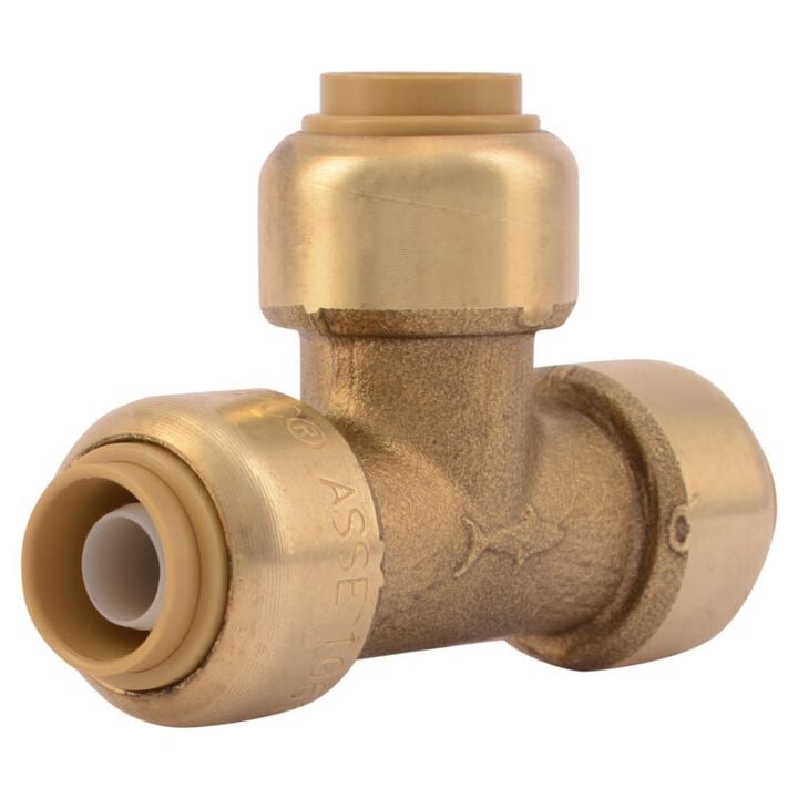 Sharkbite 3/8in x 3/8in x 3/8in Push to Connect Brass Tee