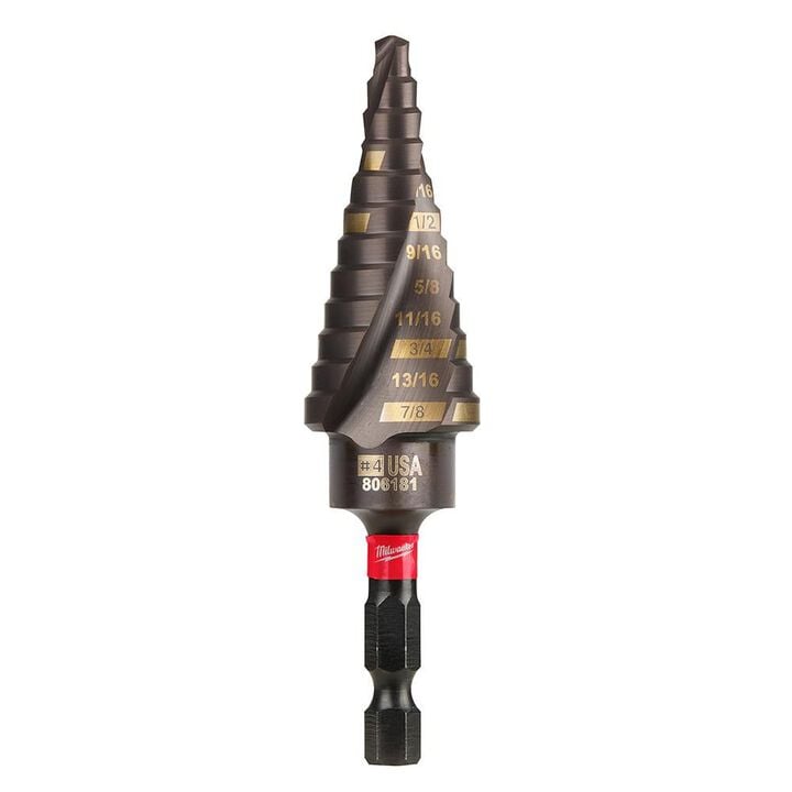 Milwaukee SHOCKWAVE Impact Duty Step Bit #4 3/16 - 7/8 in.