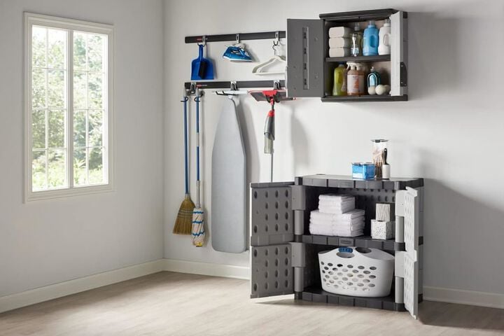 Rubbermaid FastTrack 10.8 Inch x 14.1 Inch x 26.3 Inch Storage Wall Cabinet, large image number 14