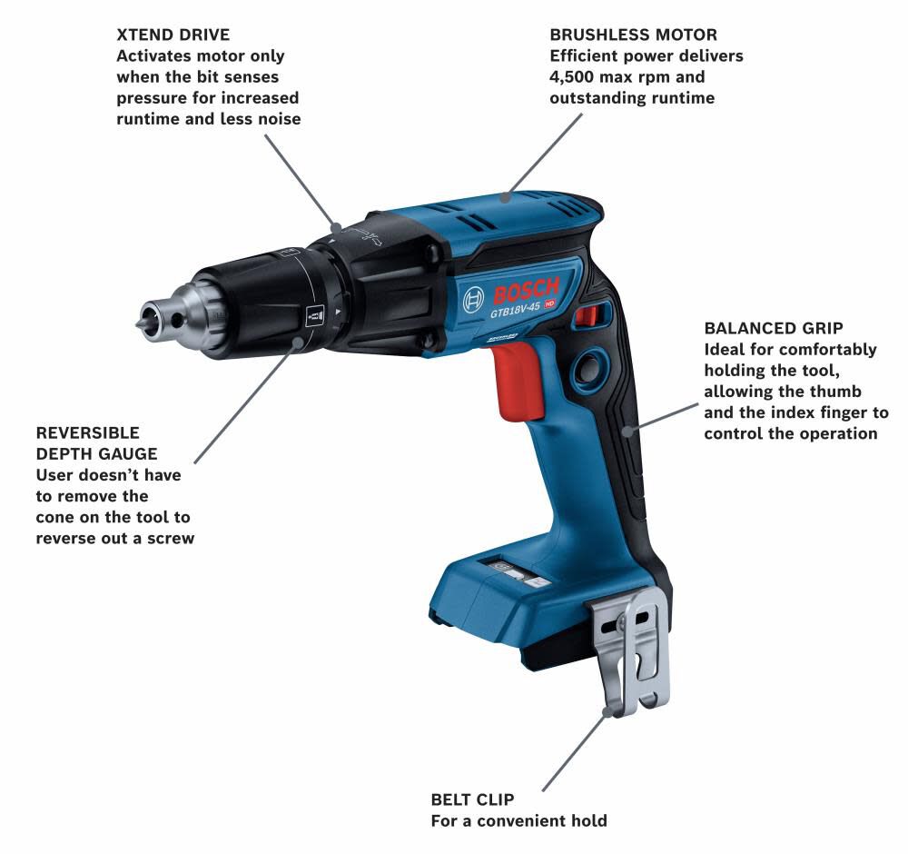 Bosch cordless best sale drywall screw gun