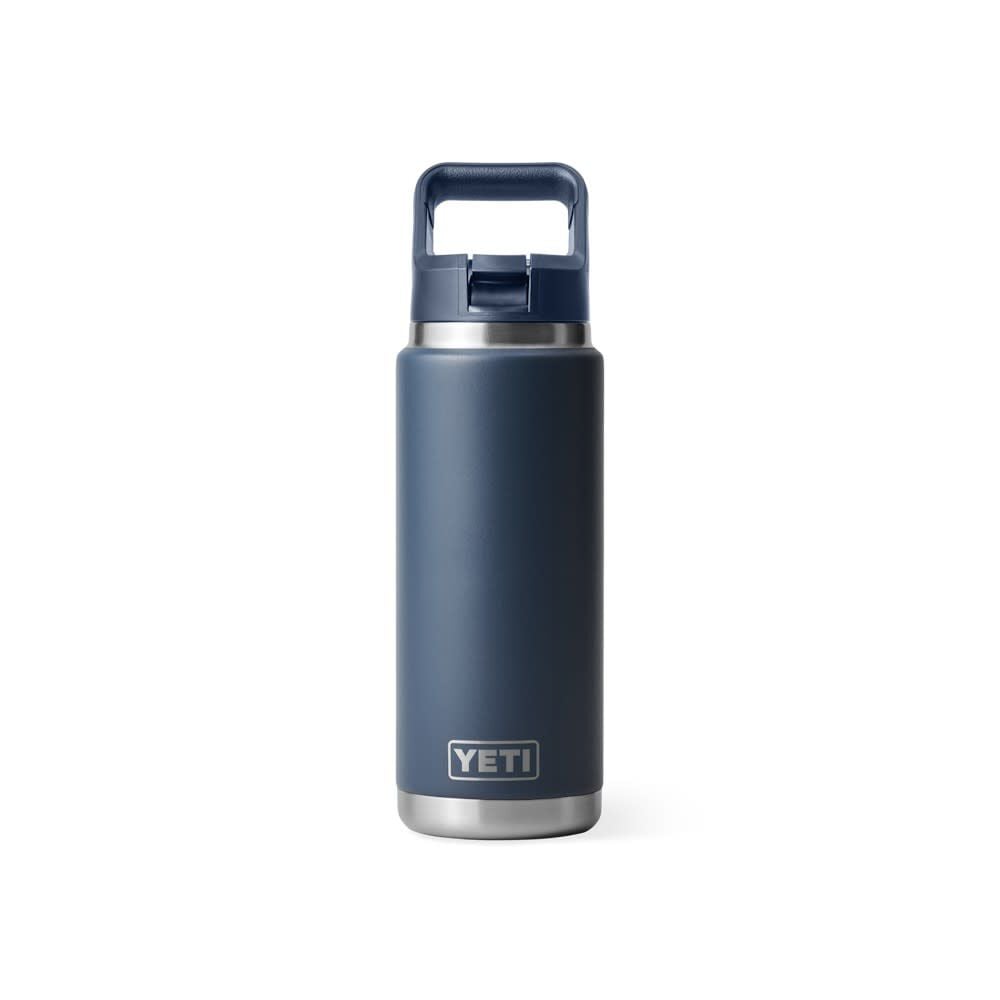 YETI Rambler 26 Oz Water Bottle with Color-Matched Straw Cap Navy – 21071504496