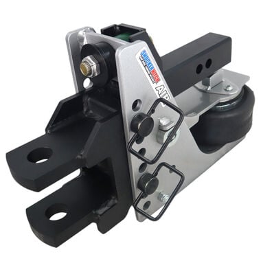Shocker Hitch Streamline 10K Aluminum 2 Inch Air Receiver Hitch & Clevis Pin Mount with 1-1/2 Inch Holes