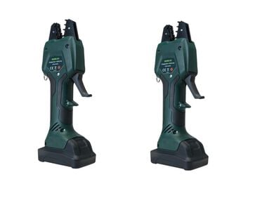 Greenlee Electromechanical Crimping Tool with 13 mm Jaw, 110 V 2 Pack