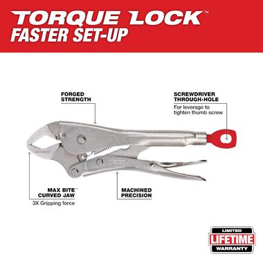 Milwaukee 10Pc TORQUE LOCK Locking Pliers Kit, large image number 2