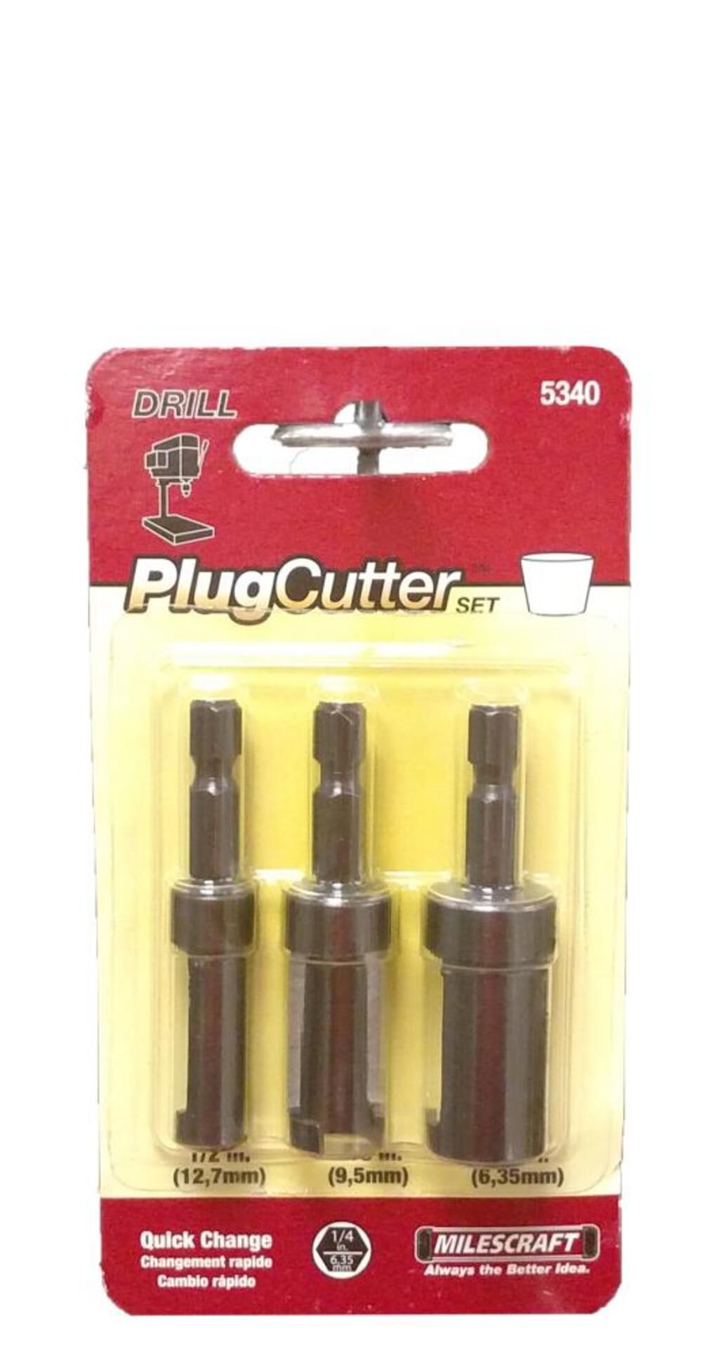 Milescraft 3Piece Plug Cutter Set 5340 Acme Tools