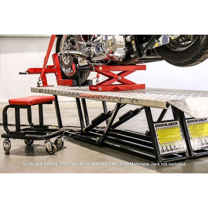 QuickJack 1000 Lbs Motorcycle Lift Adapter Kit with Front-Wheel Vise, large image number 4