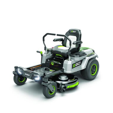 EGO POWER+ Z6 Zero Turn Riding Lawn Mower 42 with Four 56V ARC Lithium 10Ah Batteries and Charger
