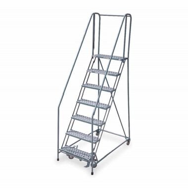 Cotterman Series 1000 7 Step X 26in W A6 Tread Step Ladder w/handrails