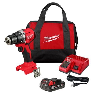 Milwaukee M18 Compact Brushless 1/2in Hammer Drill/Driver Kit