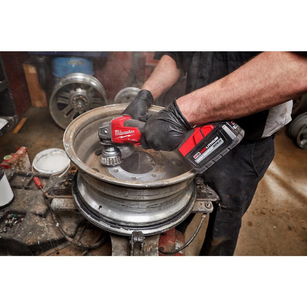 Milwaukee M18 FUEL 4 1/2 In. / 5 In. Variable Speed Braking Grinder with No Lock Paddle Switch (Bare Tool), large image number 8