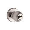 Kwikset Satin Nickel Security Keyed Entry Exterior Polo Lockset Knob, small image number 3