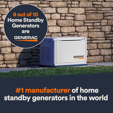 Generac Guardian 24kW Home Standby Generator with RXSW200A3 Transfer Switch, large image number 5