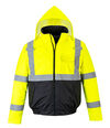 Portwest Class 3 Hi-Vis Two-Tone Bomber Jacket Yellow and Black - XL, small image number 1