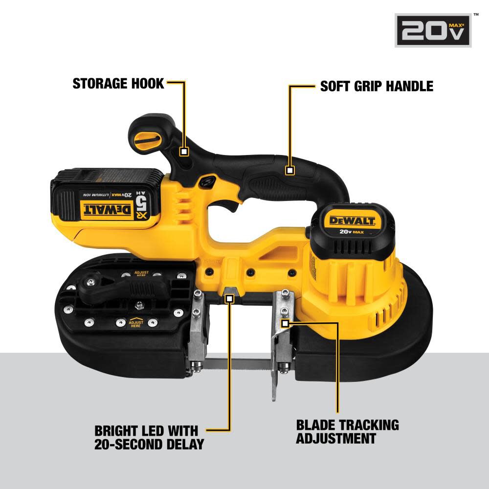 DEWALT 20V MAX Lithium Ion Band Saw Kit, large image number 3