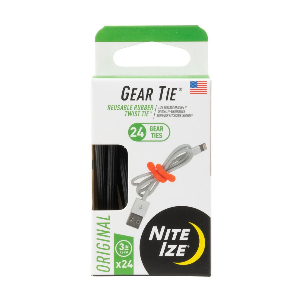 Nite Ize Gear Tie ProPack 3in 24pk Black, large image number 1