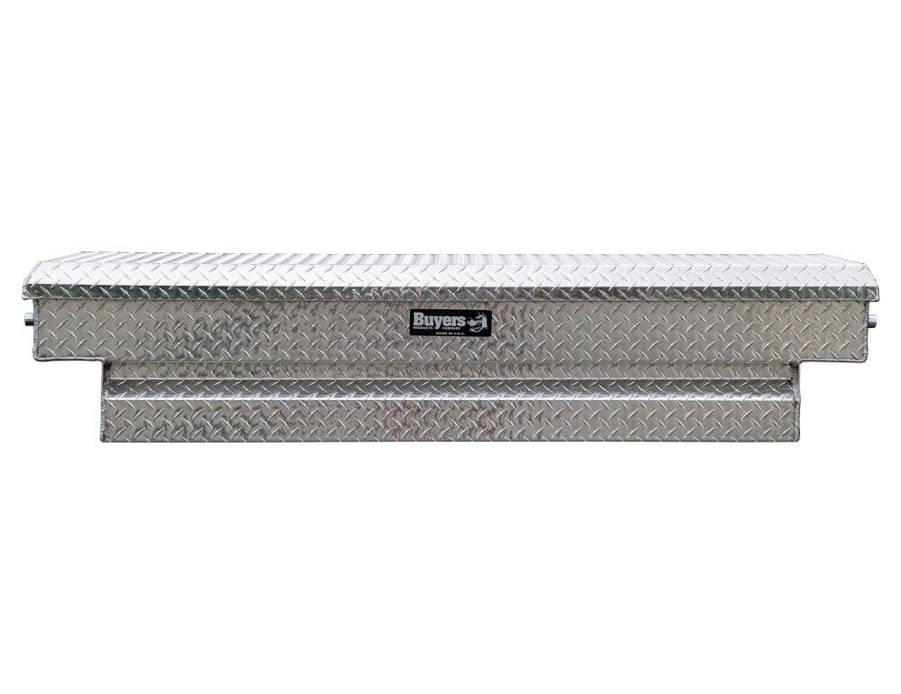 Buyers Products Company 13x20x63 Inch Diamond Tread Aluminum Crossover  Truck Tool Box 1709430 - Acme Tools