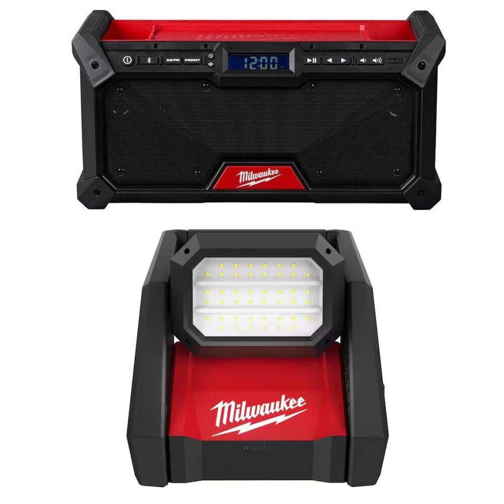 Milwaukee M18 Bluetooth Jobsite Radio Bare Tool And M18 Rover Dual Power Flood Light Bare Tool Bundle Mil000011394 Sansujyuku sansujyuku.com