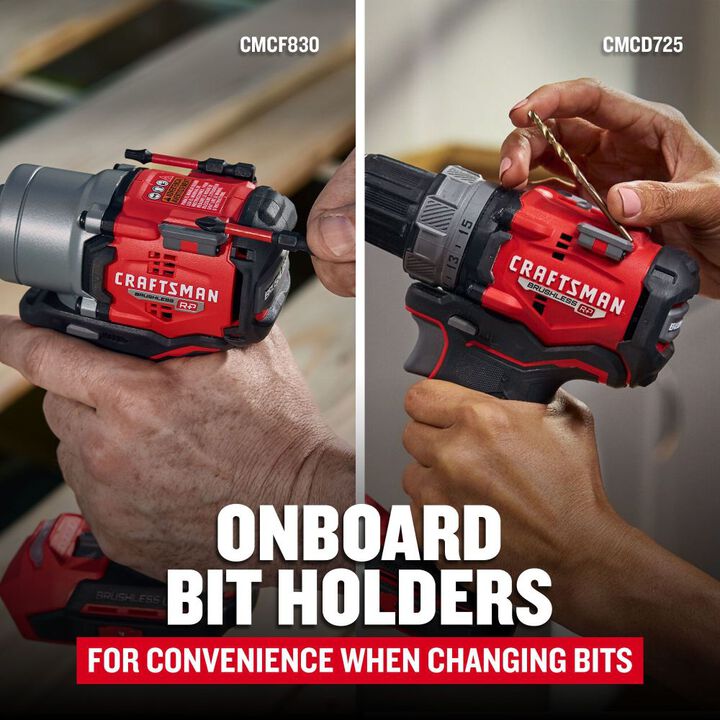 CRAFTSMAN V20 Brushless RP 2 Tool Combo Kit With Two 1.5 Ah Batteries and Charger, large image number 4