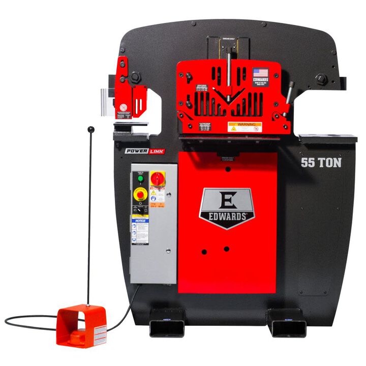 Edwards 55 Ton Ironworker 3 Phase 460v with PowerLink System
