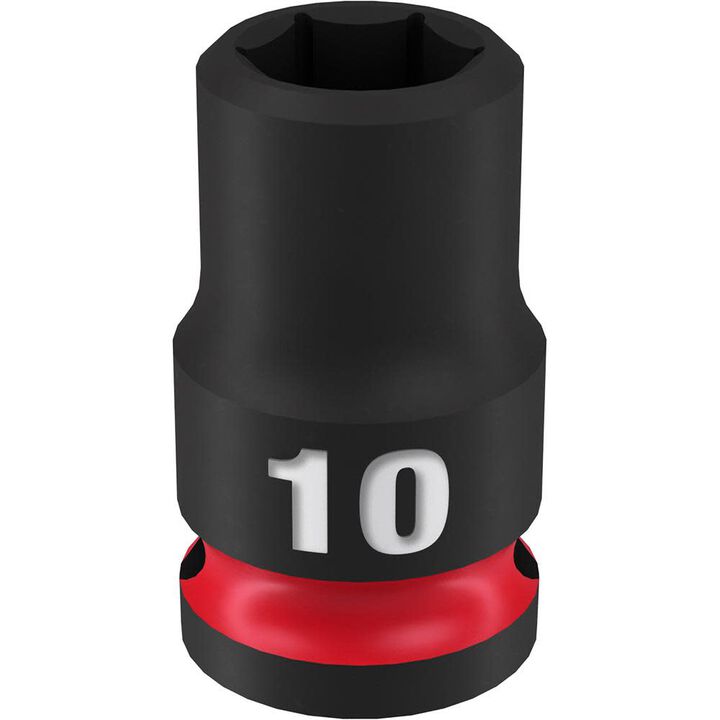 Milwaukee Impact Socket 3/8in Drive 10mm Standard 6 Point