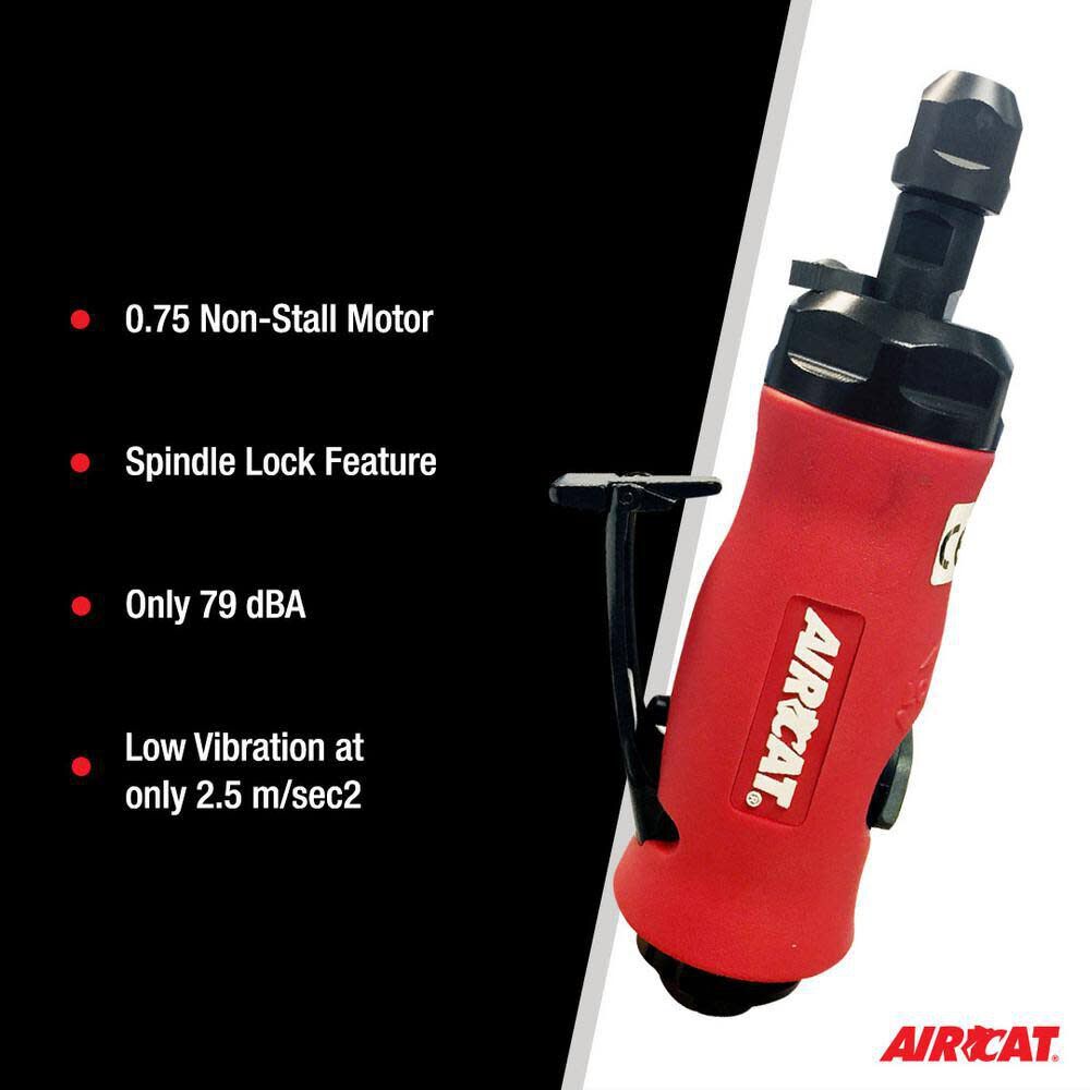 AIRCAT 0.75 HP Pneumatic Straight Die Grinder with Spindle Lock, large image number 6