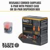 Klein Tools Corded Earplugs 6 Pairs, small