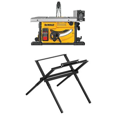 DEWALT Table Saw Stand & 18-1/4 Inch Portable Jobsite Table Saw Bundle