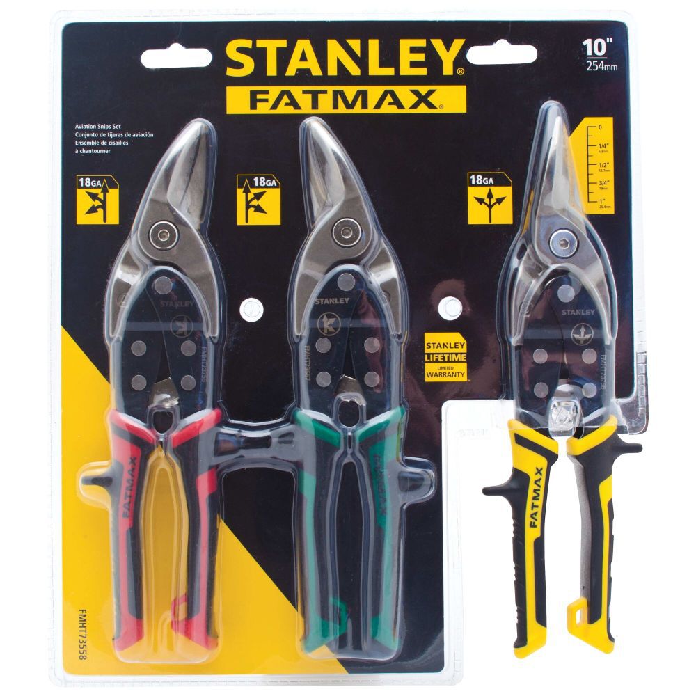 Stanley 3 Piece Aviation Snip Set, large image number 2