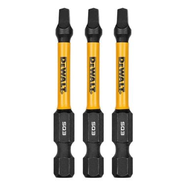 DEWALT 2.25In Square #3 Flextorq 3 Pack