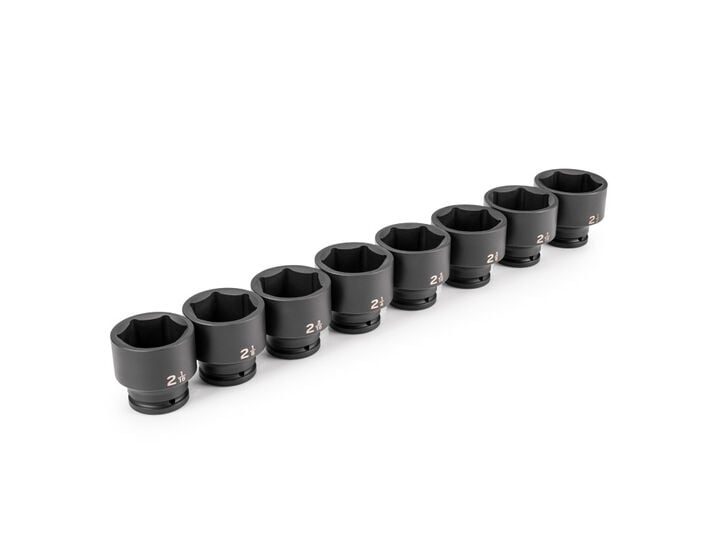 Tekton 3/4 Inch Shallow 6 Point Impact Socket Set, 2-1/16-2-1/2 Inch, 8 Pieces, large image number 0
