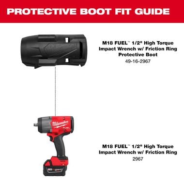 Milwaukee M18 FUEL 1/2 in High Torque Impact Wrench with Friction Ring Protective Boot, large image number 1