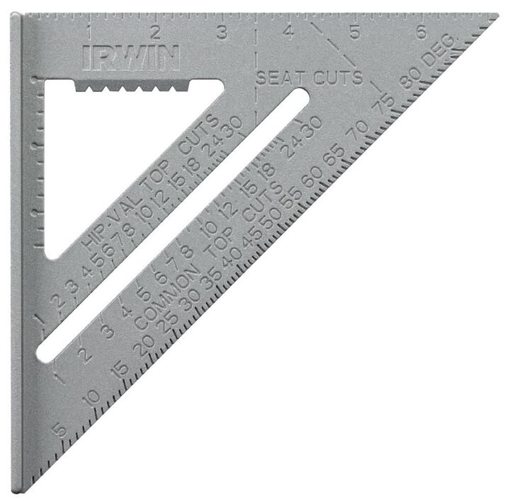 Irwin Aluminum Rafter Square 7 In.