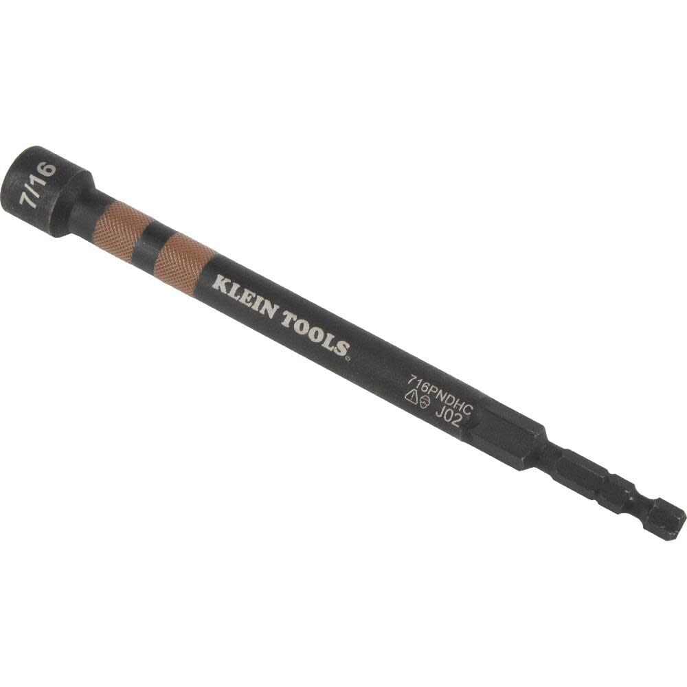 Klein Tools 7/16 Inch Mag Hollow Power Nut Driver, large image number 5