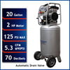 California Air Tools Ultra Quiet Oil-Free Corded 2HP 20 Gallon Air Compressor with Automatic Drain Valve, small image number 2