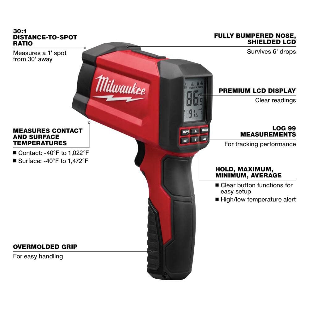 Milwaukee 301 Infrared Contact Temp Gun 2269 20 Simolary simolary.com 7