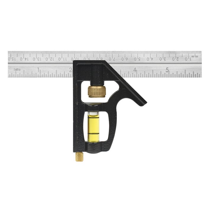 Johnson Level 6 In. Combination Square Metal Head Inch/Metric