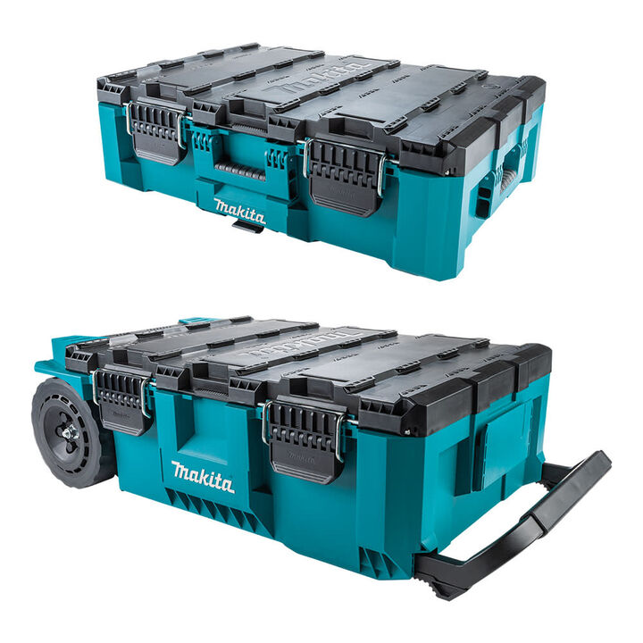 Makita MAKTRAK 2pc Rolling Tool Chest and Large Tool Box Bundle