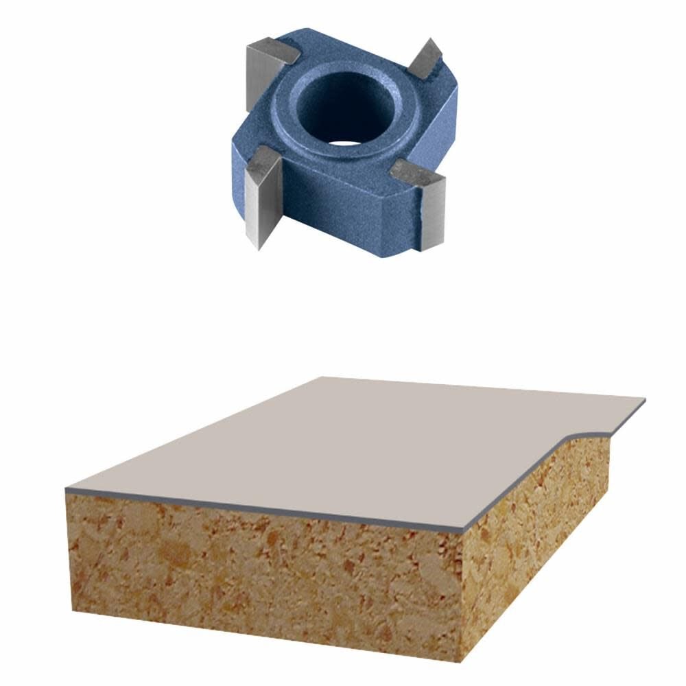 Bosch 7/8in x 5/16in Carbide Tipped 4 Flute Flush Trim Replacement Cutter Bit - 85417M