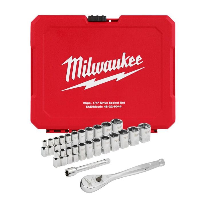 Milwaukee 25pc Ratchet and Socket Tool Set, large image number 9