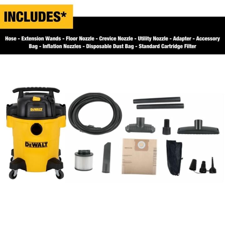 DEWALT 6 Gallon Poly Wet/Dry Vacuum, large image number 6