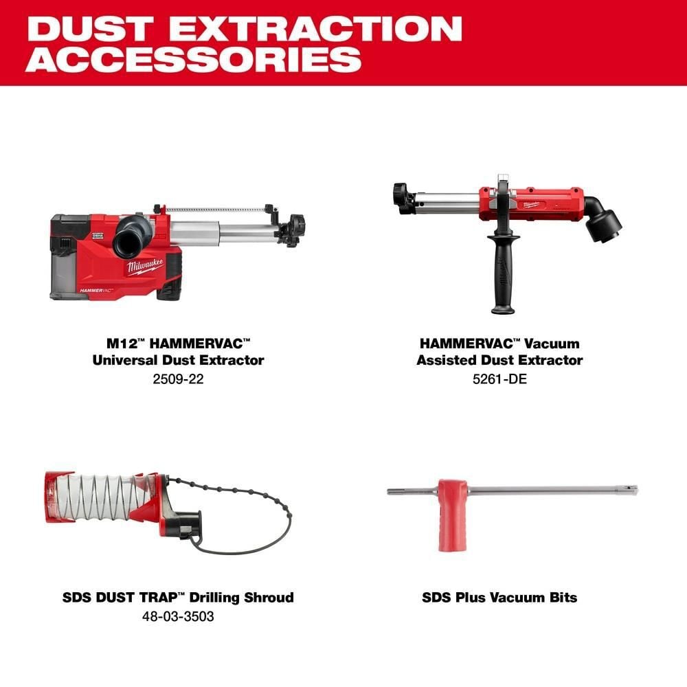 Milwaukee M18 Rotary Hammer 1 SDS Plus D Handle (Bare Tool), large image number 6