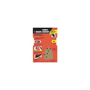 Black and Decker Mouse 180 Grit Sandpaper 5pk BDAM180 from Black and Decker  - Acme Tools