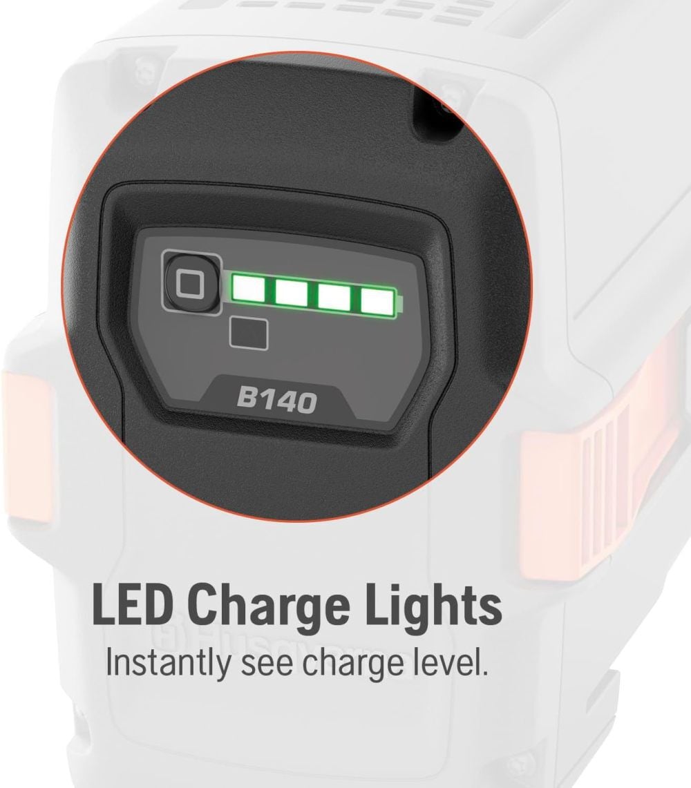 Husqvarna 40-B140 36V 4Ah Lithium Ion Power Tool Battery Pack with Fuel Indicator, large image number 6