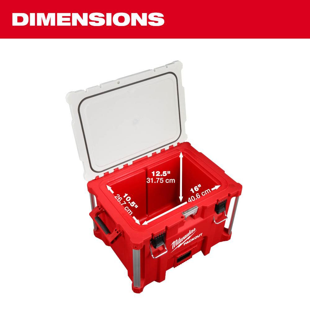 Milwaukee 48-22-8462 Packout™ 40qt Xl Cooler Combo Milwaukee