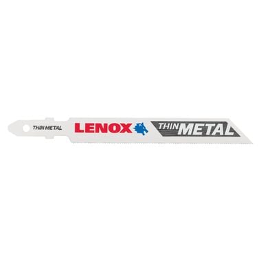Lenox T-Shank Thin Metal Cutting Jig Saw Blade, 3-5/8in X 3/8in, 24 TPI, 3pk