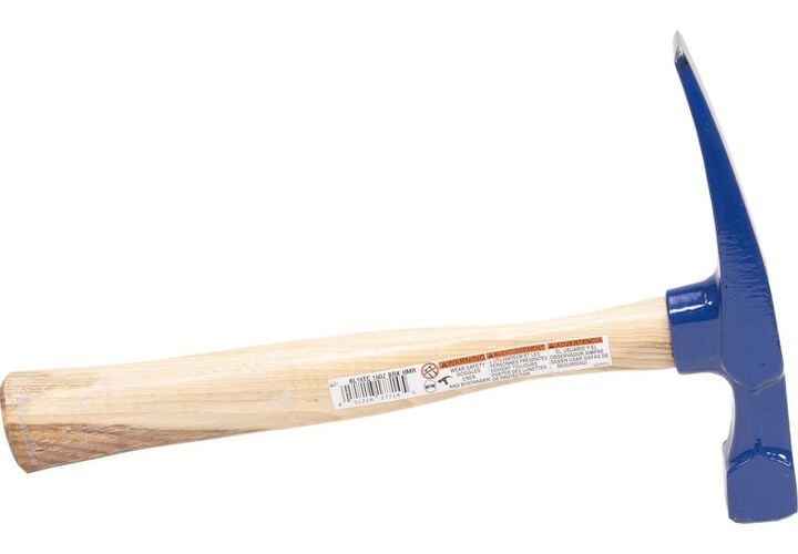 Vaughan 16 Oz Steel Face Bricklayer Hammer with Hickory Handle, large image number 2