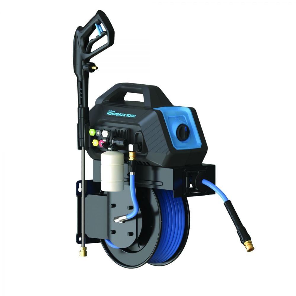 BluBird Blu Shield HumpBack 3000 PSI 1.6 GPM Electric Cold Water Pressure Washer with 5 Spray Tips – TTPWRHB1450-3000