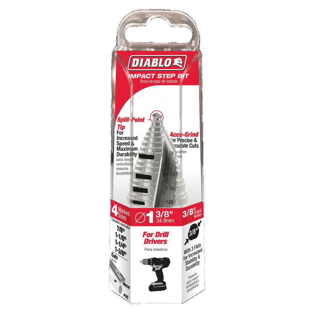 Diablo Tools 7/8in - 1-3/8in Step Drill Bit (15 Steps), large image number 4