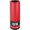 Milwaukee SHOCKWAVE Impact Duty Socket 1/2 Drive 13/16in SAE Lug Nut Wheel, small image number 1