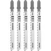 Milwaukee 4in 10TPI T-Shank Wood High Carbon Steel Jigsaw Blades 5pk, small image number 1